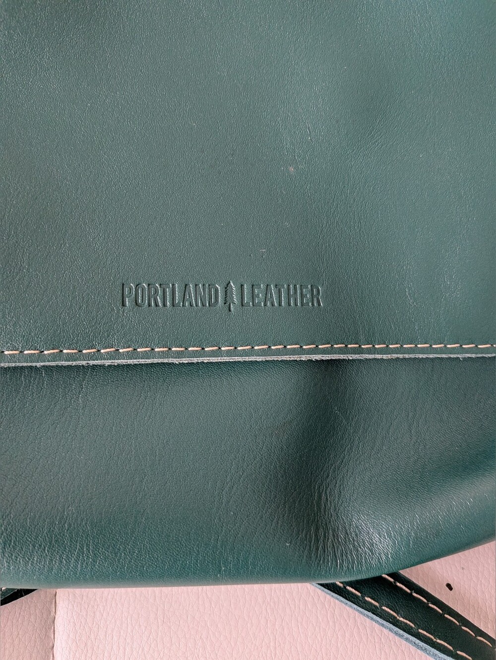 Portland Leather Goods Metro Medium Crossbody Bag Sea Glass